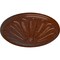 Ekena Millwork Brontes Ceiling Medallion (Canopies up to 3 5/8"), 25 1/2"OD x 5 1/2"P, Burnished Mahogany Crackle CM25BRBMC - alternate 4